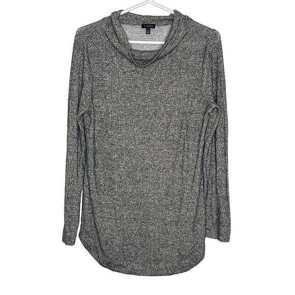 Talbots women’s grey gold long sleeve cowl neck tunic top size m - Picture 1 of 8